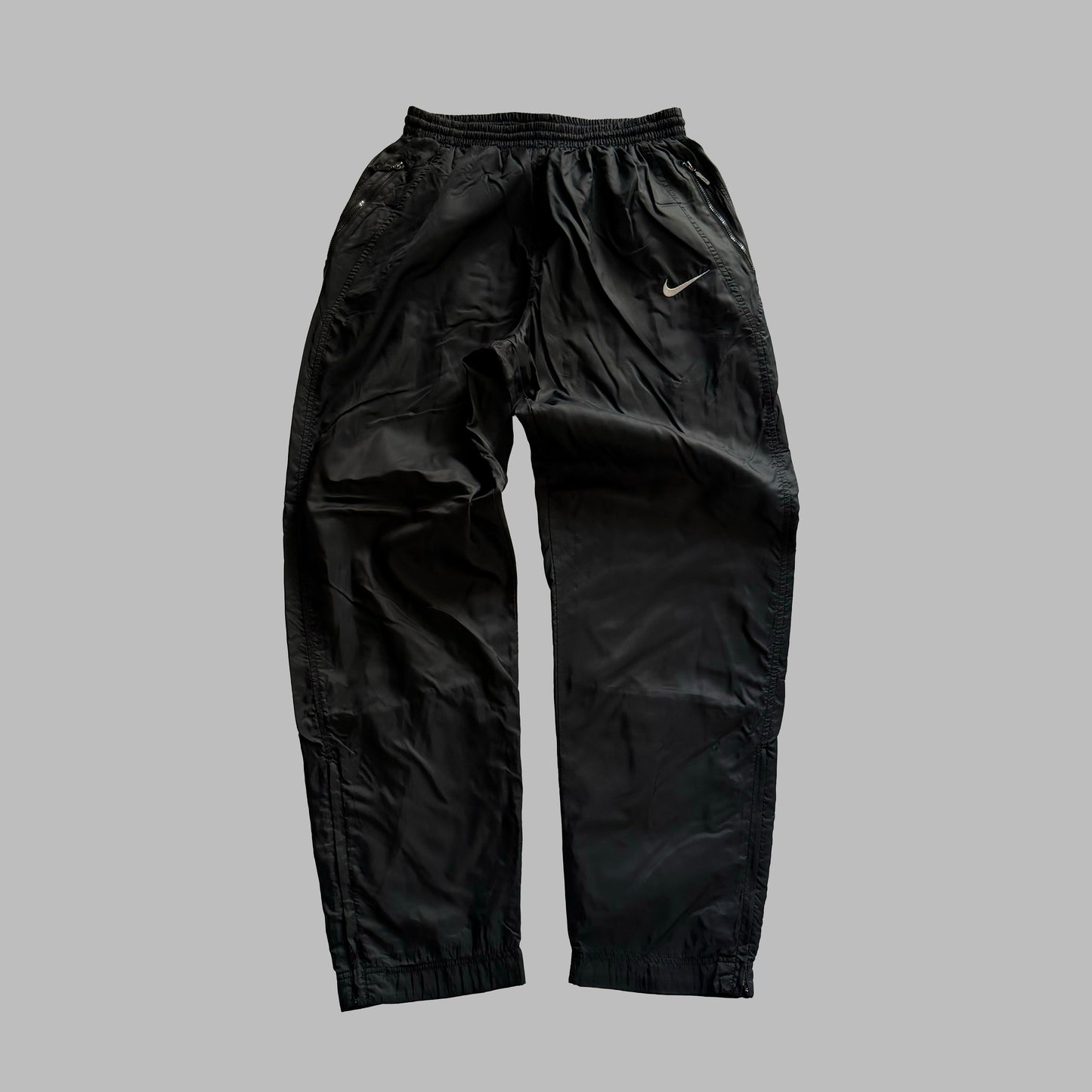 90s Nike Wide Leg Classic Track Pants - M