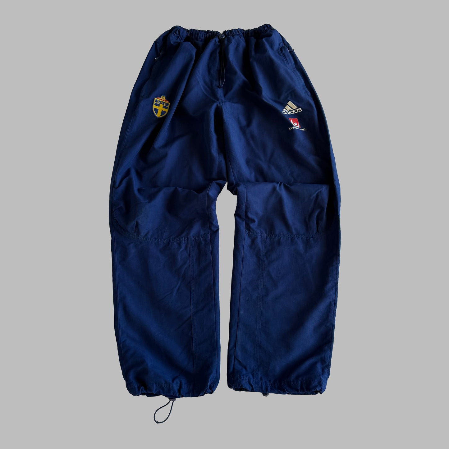 90s Adidas Wide Leg Track Pants - Medium