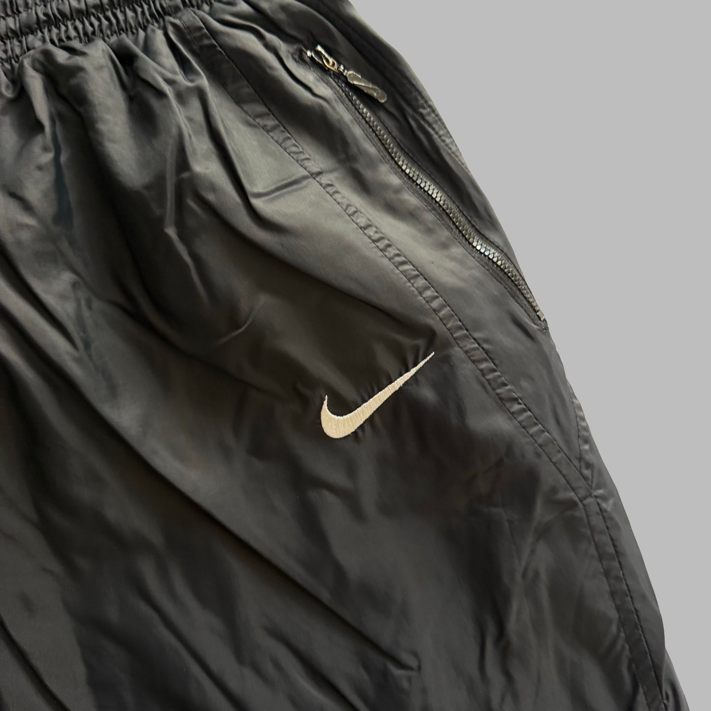 90s Nike Wide Leg Classic Track Pants - M