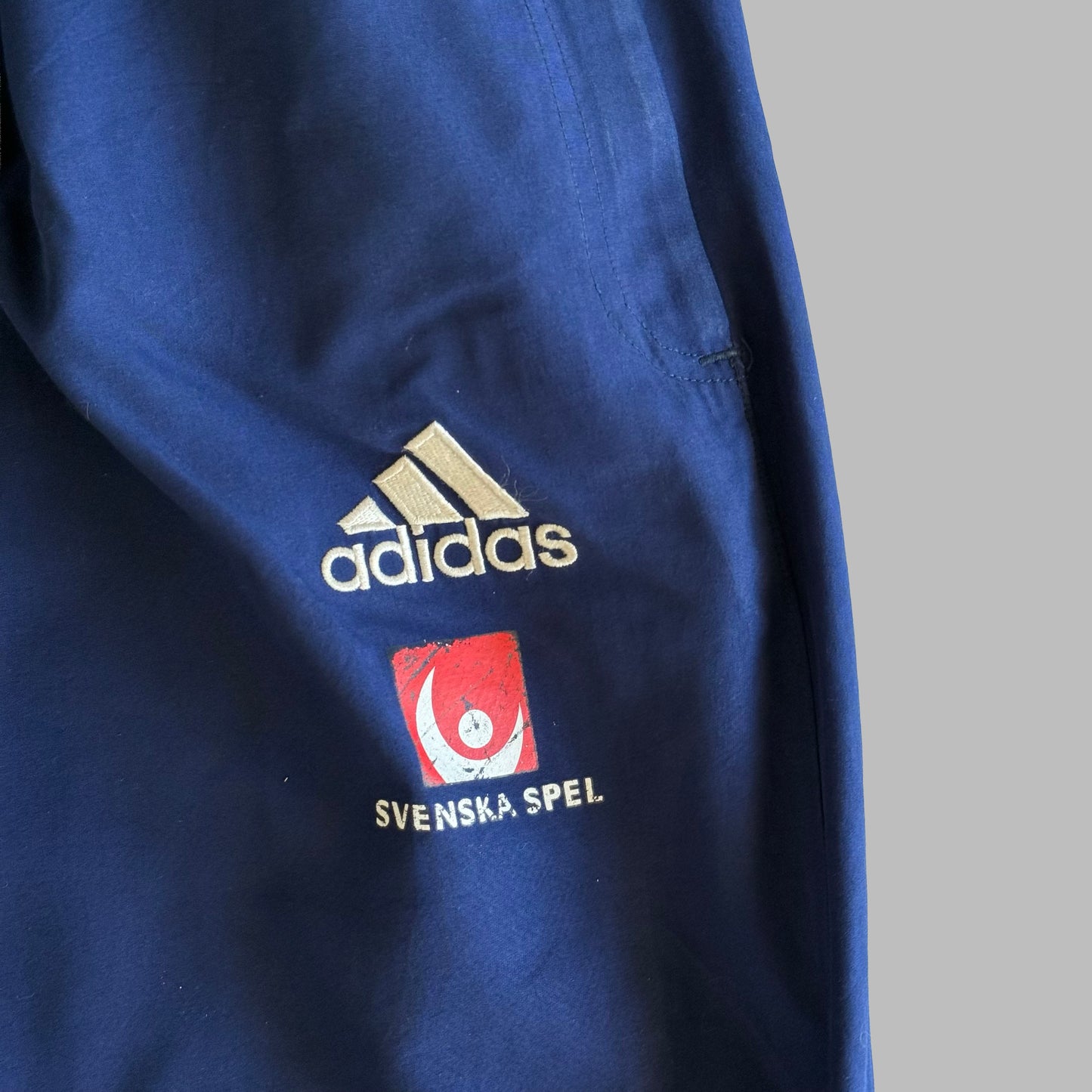 90s Adidas Wide Leg Track Pants - Medium