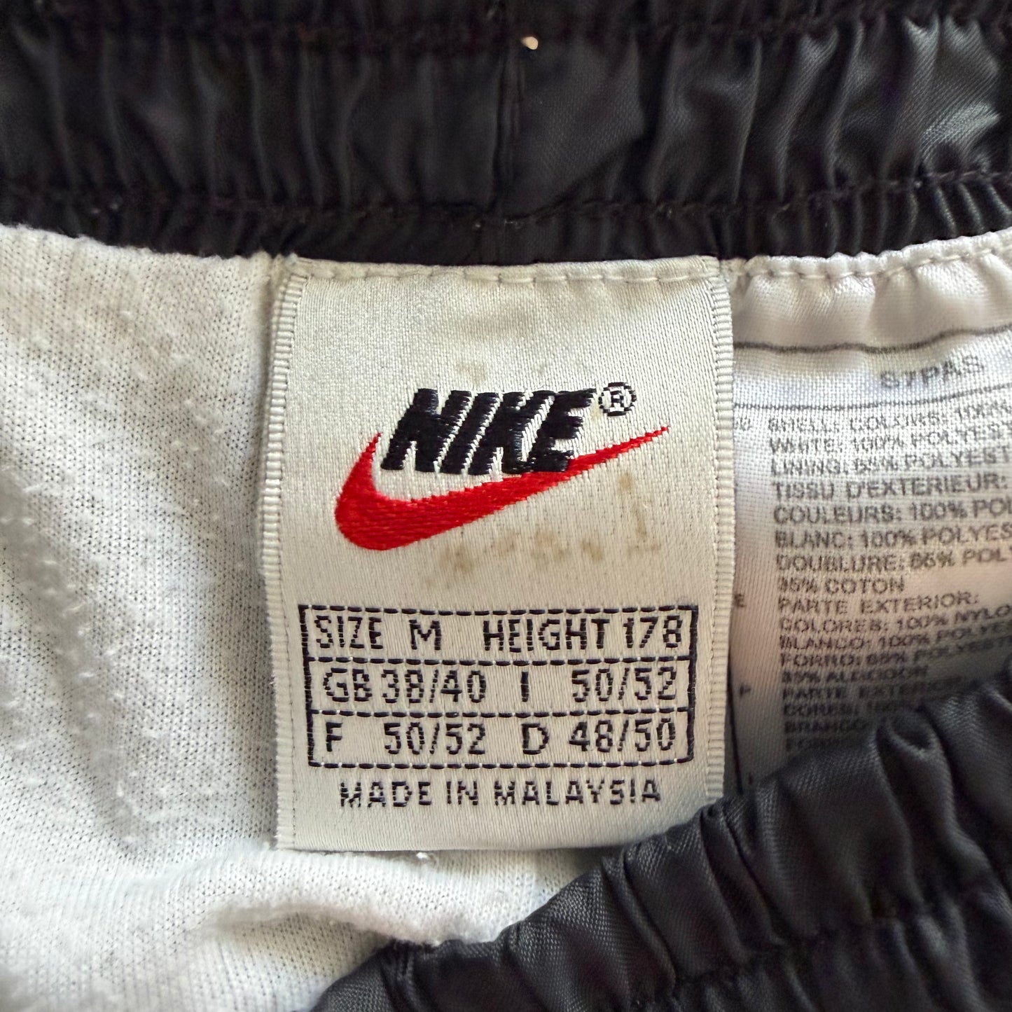 90s Nike Wide Leg Classic Track Pants - M