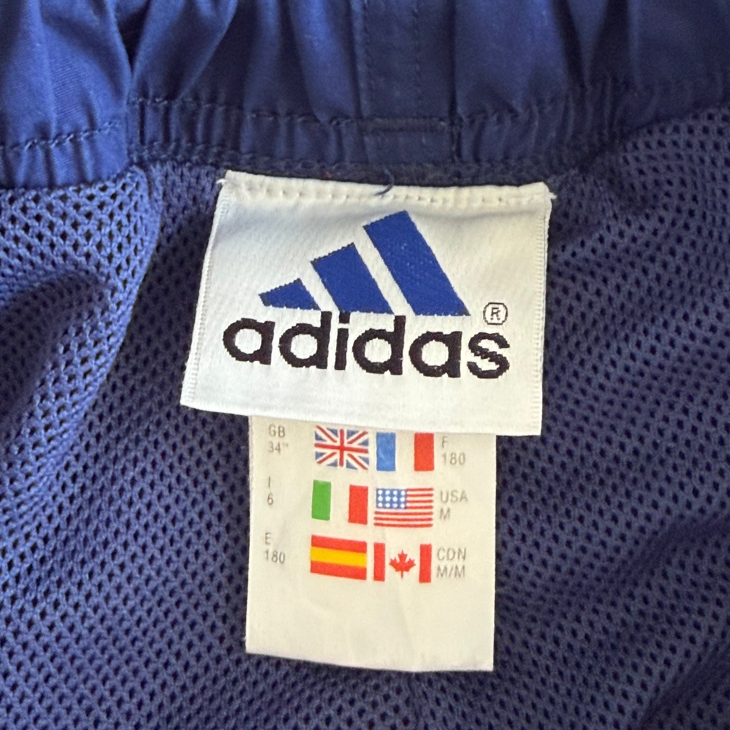 90s Adidas Wide Leg Track Pants - Medium