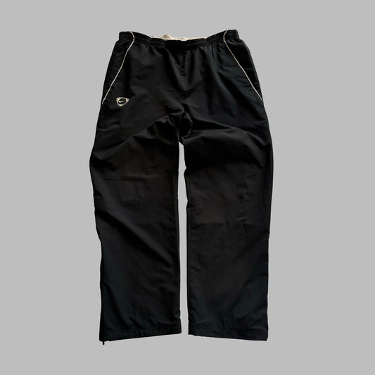 Y2K Nike Wide Leg Striped Track Pants - L