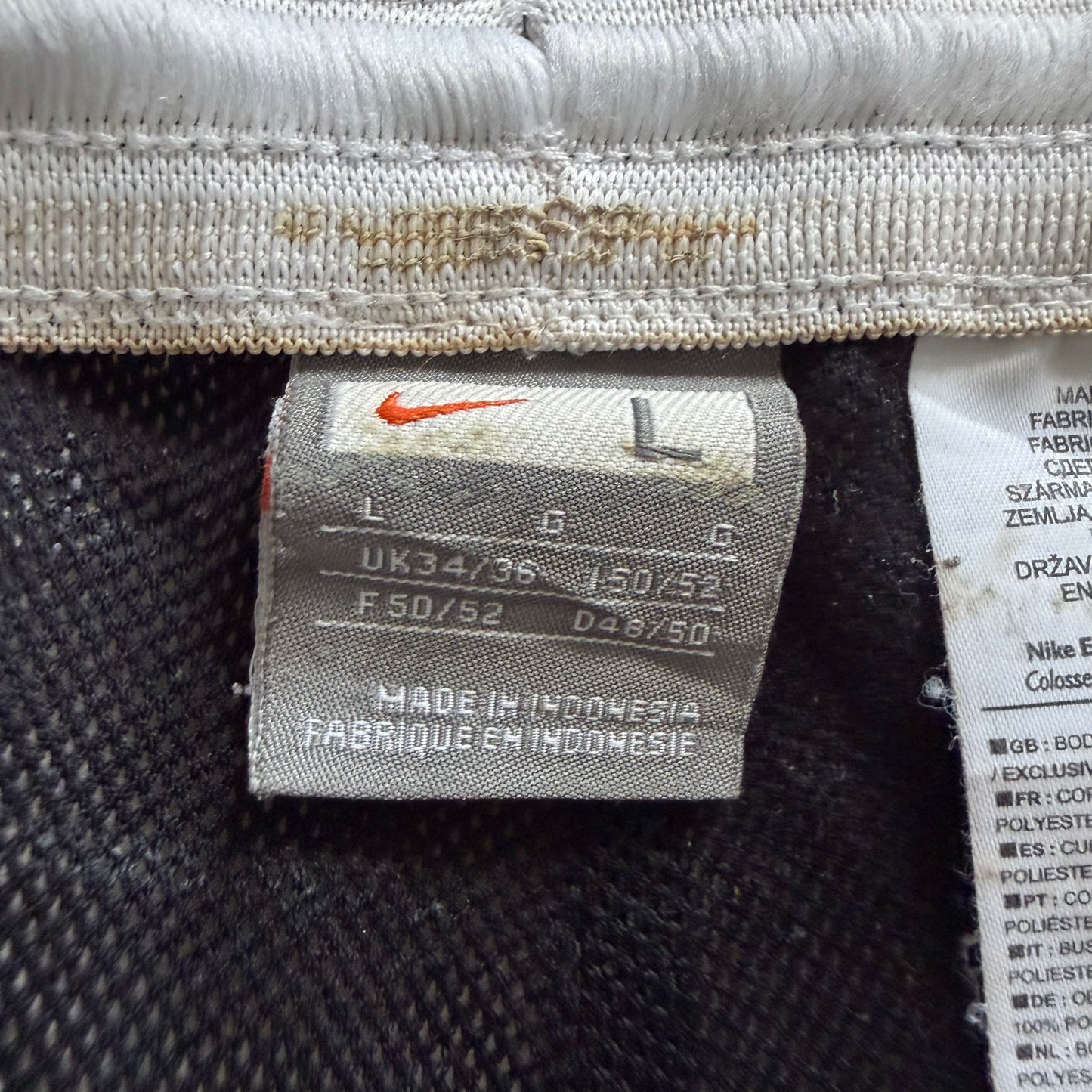 Y2K Nike Wide Leg Striped Track Pants - L