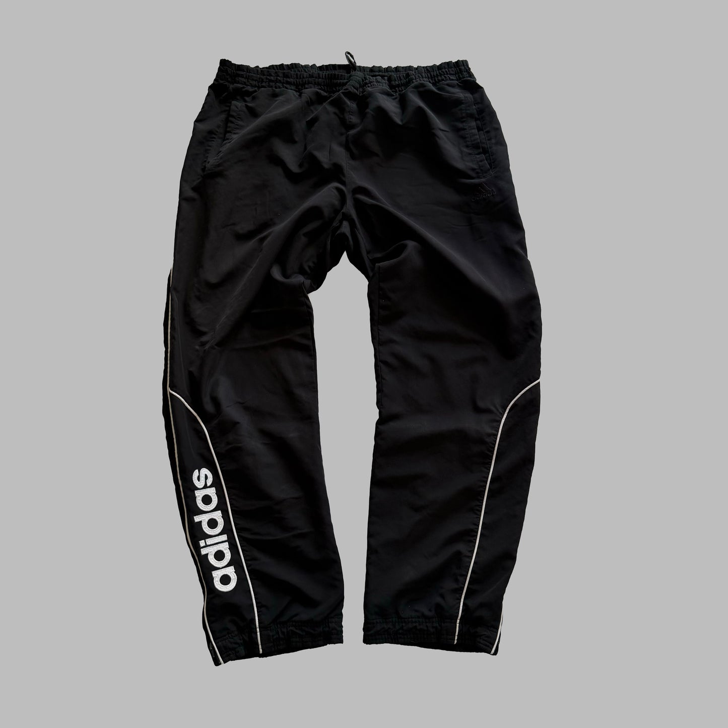 90s Adidas Striped Baggy Track Pants - XL