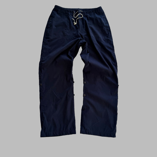 Y2K Nike Wide Leg Classic Track Pants - L