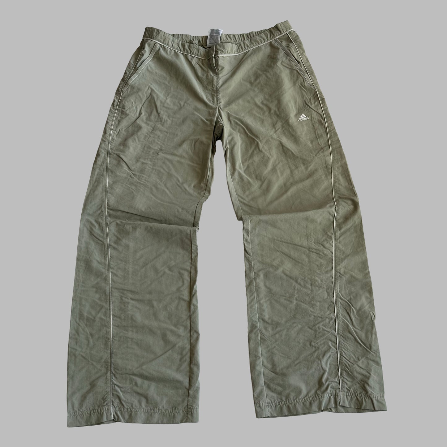 00s Adidas Wide Leg Track Pants - Medium