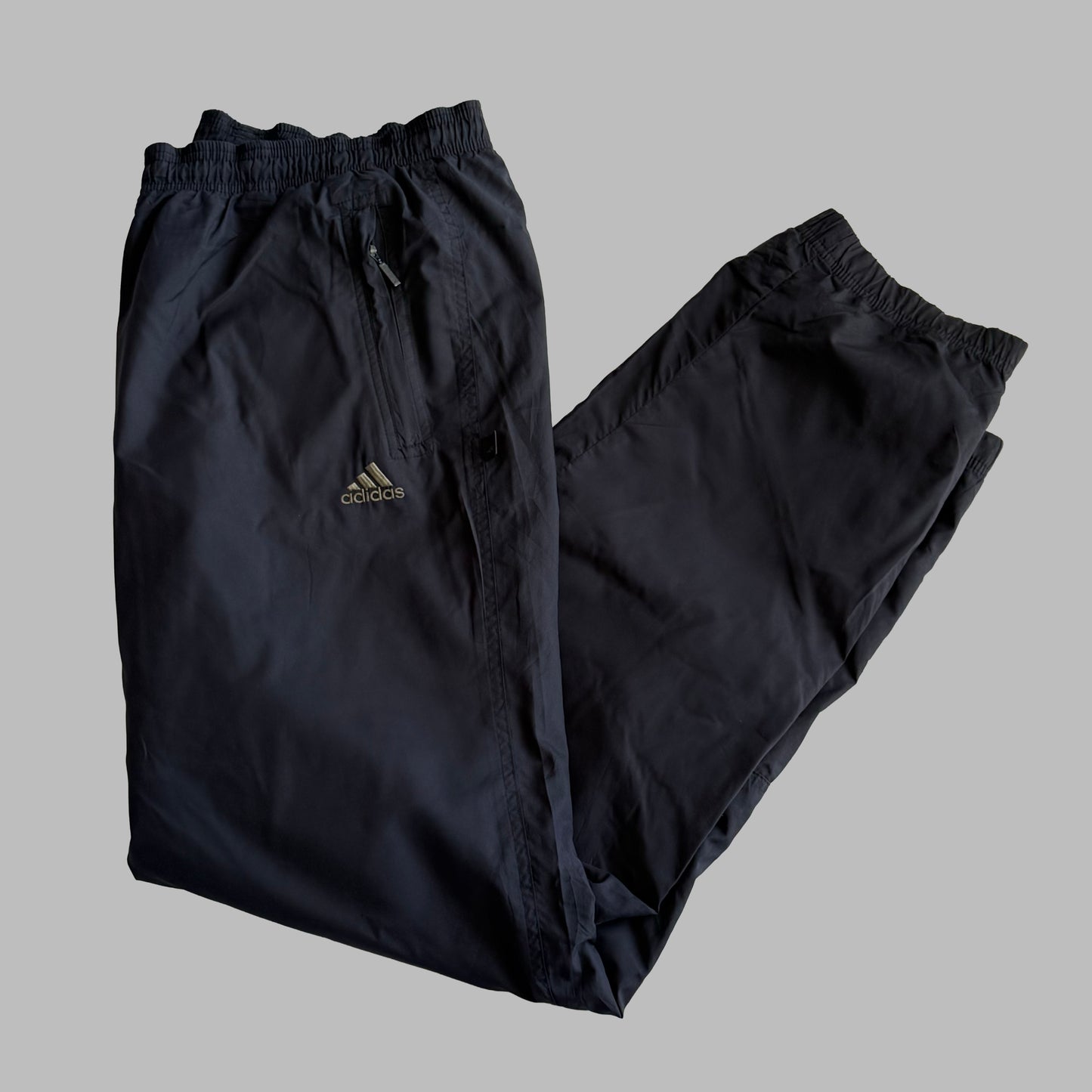 90s Adidas Baggy Track Pants - Large