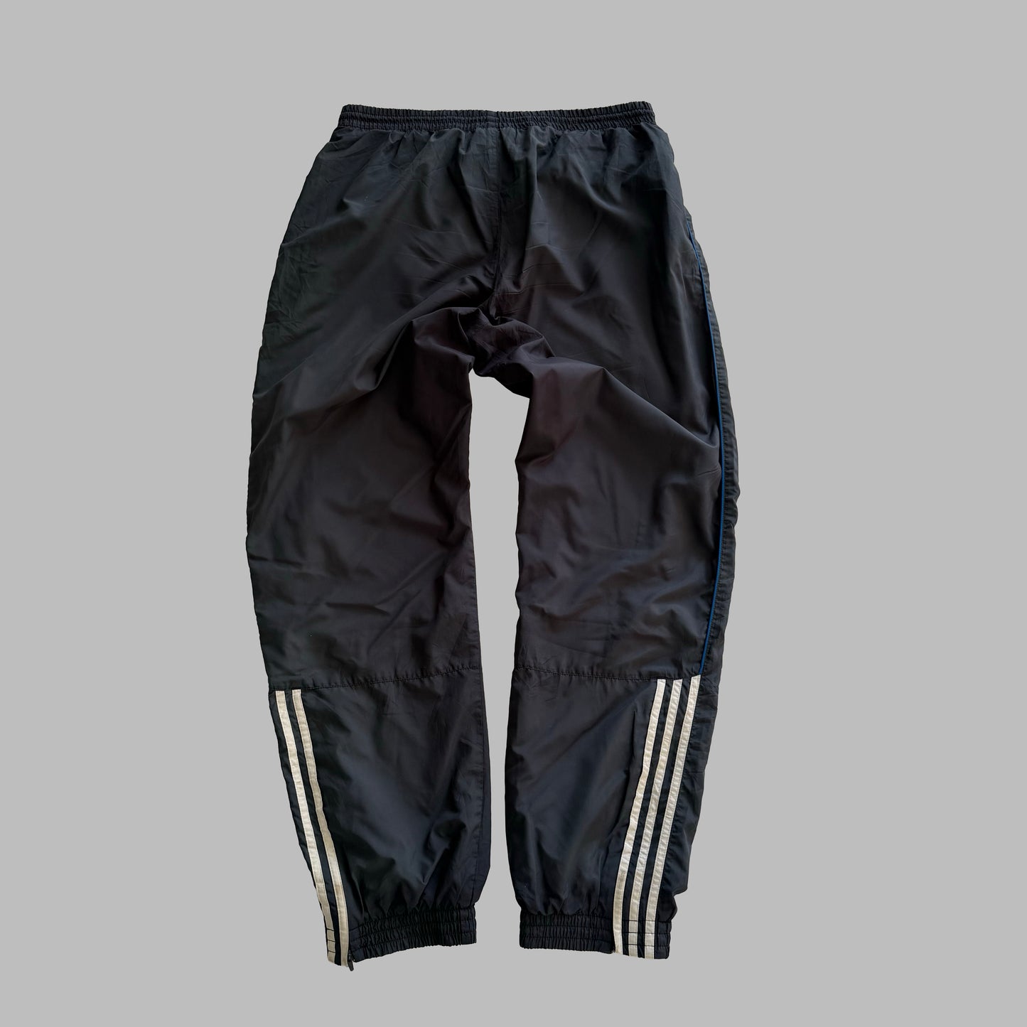 Y2K Adidas Striped Baggy Track Pants - L