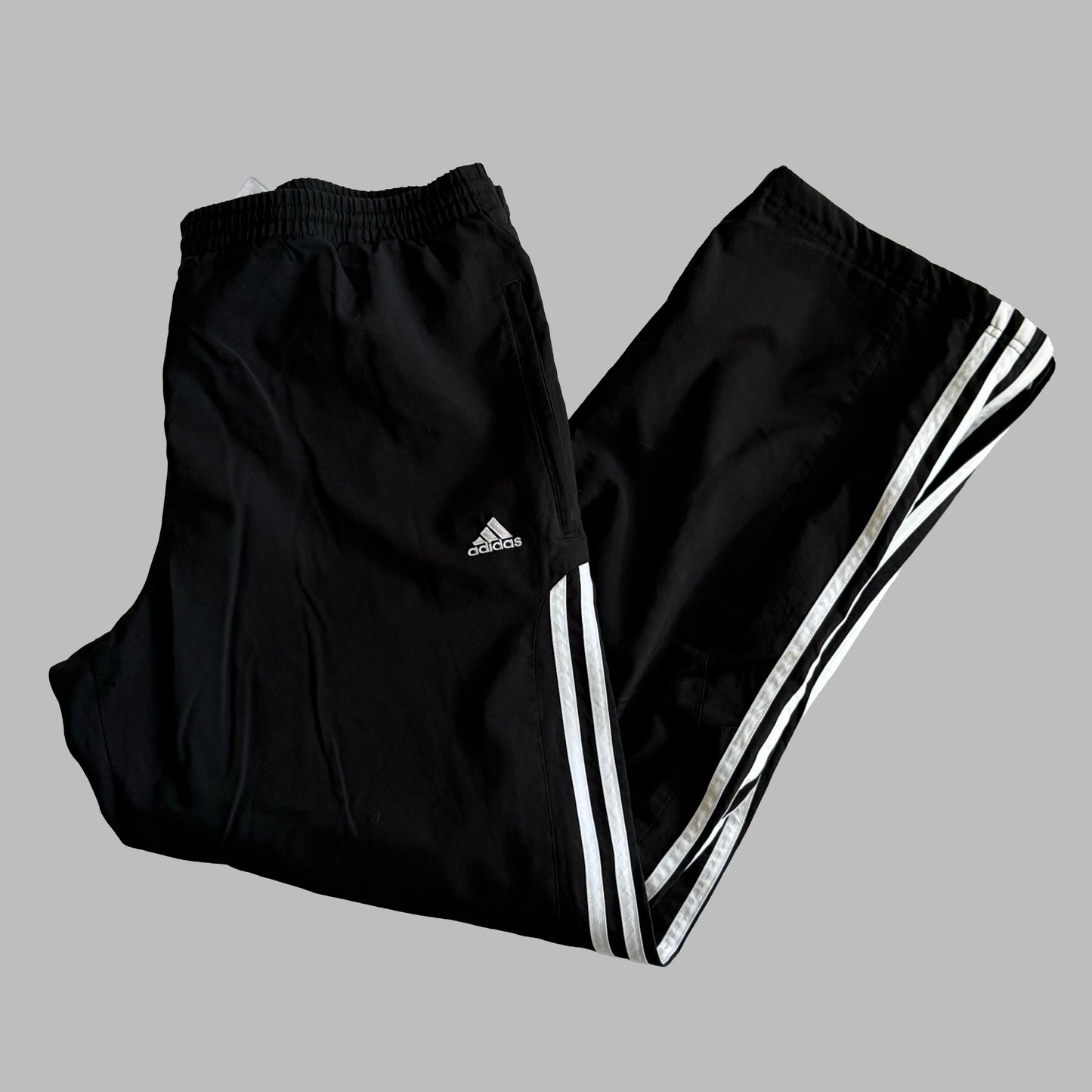 00s Adidas Wide Leg Track Pants - Large