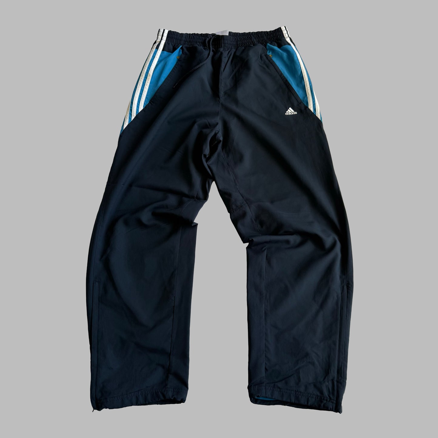 00s Adidas Wide Leg Track Pants - Medium