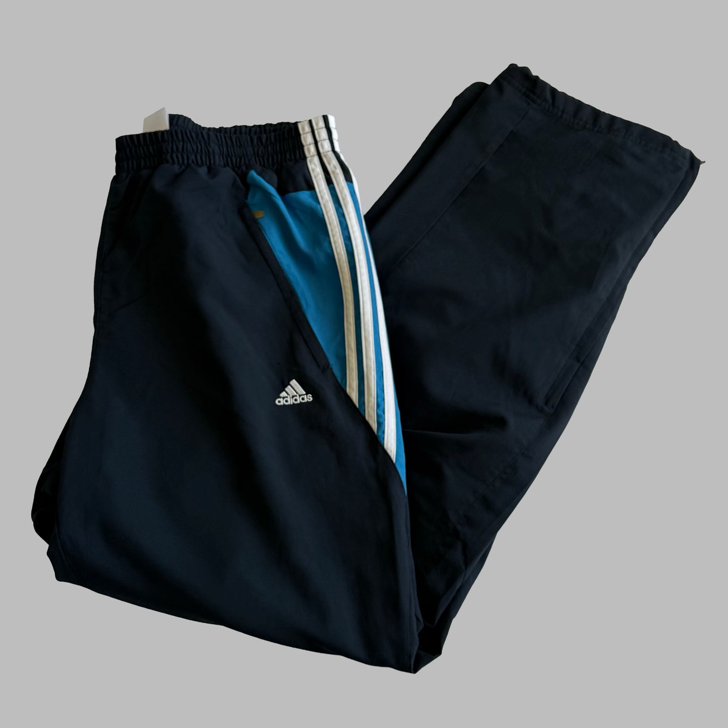 00s Adidas Wide Leg Track Pants - Medium