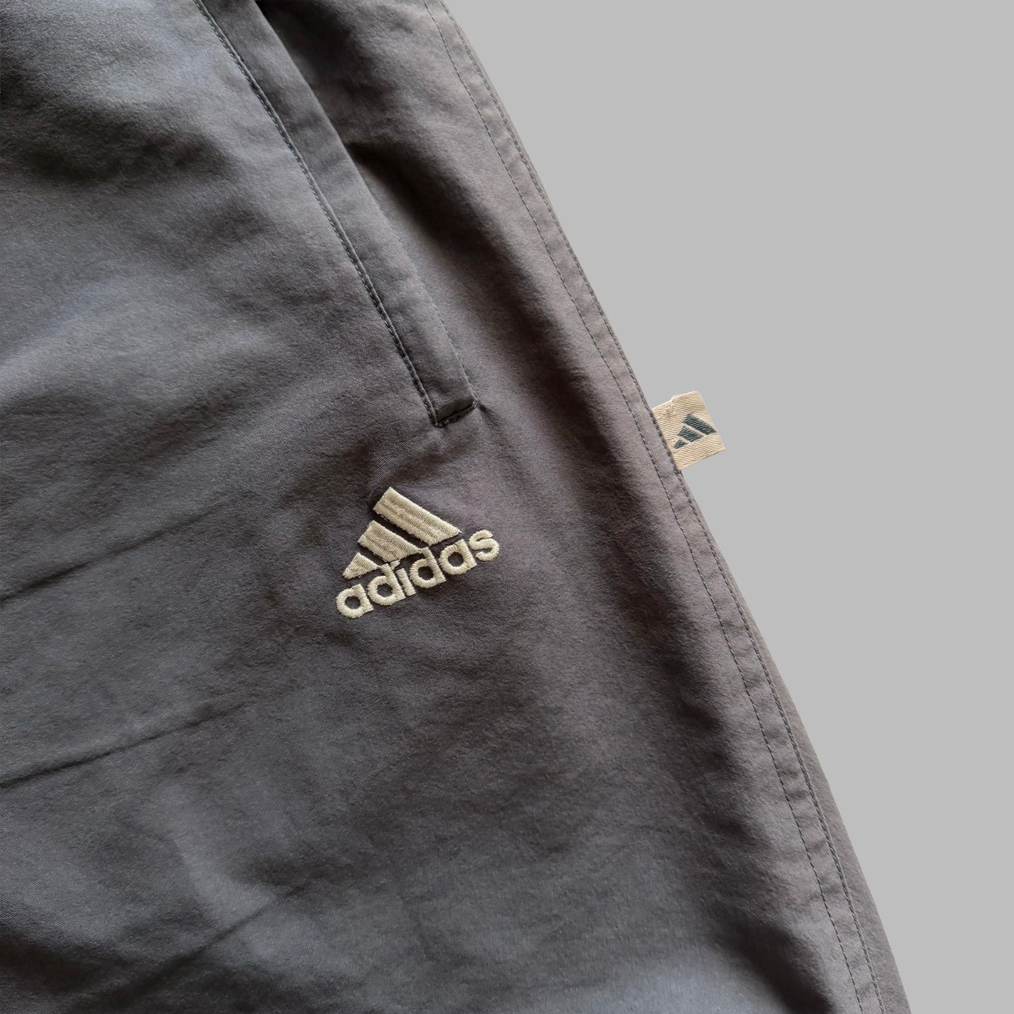 90s Adidas Minimal Wide Leg Track Pants - XL
