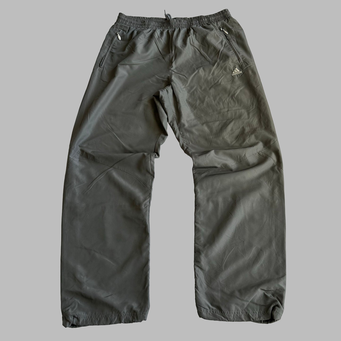 00s Adidas Wide Leg Track Pants - Medium