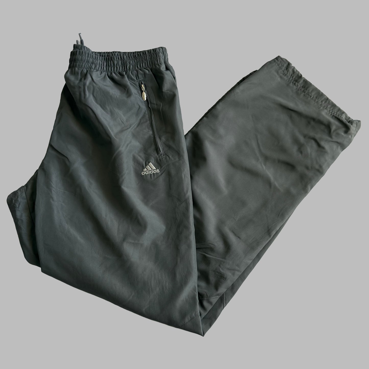 00s Adidas Wide Leg Track Pants - Medium