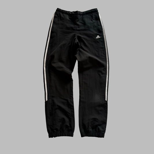 Y2K Adidas Three Striped Baggy Track Pants - S