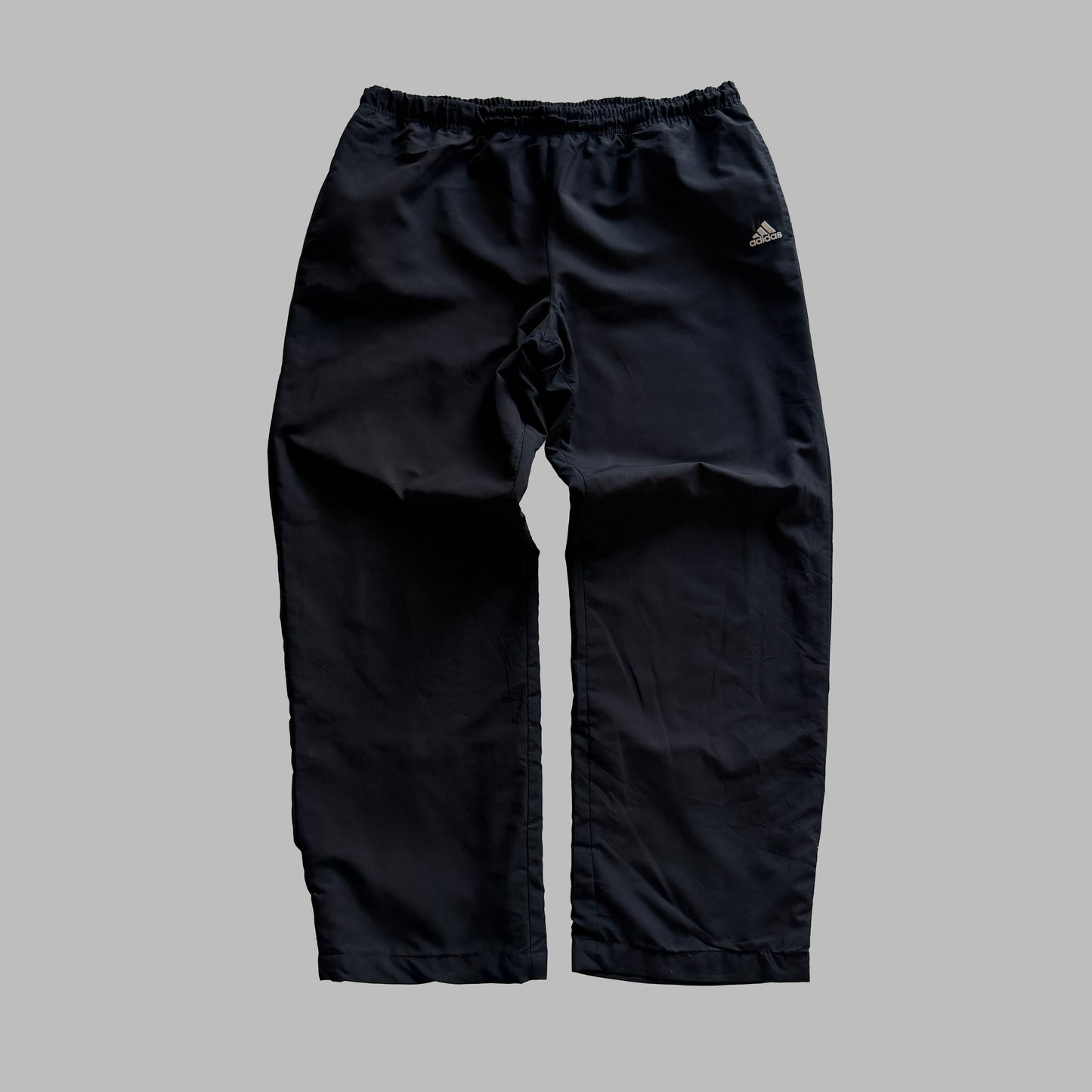 Y2K Adidas Minimal Wide Leg Track Pants - L