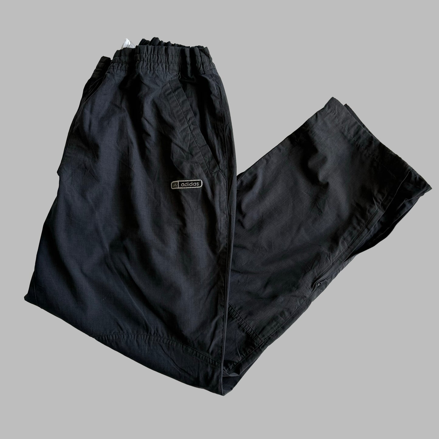 00s Adidas Wide Leg Track Pants - Medium