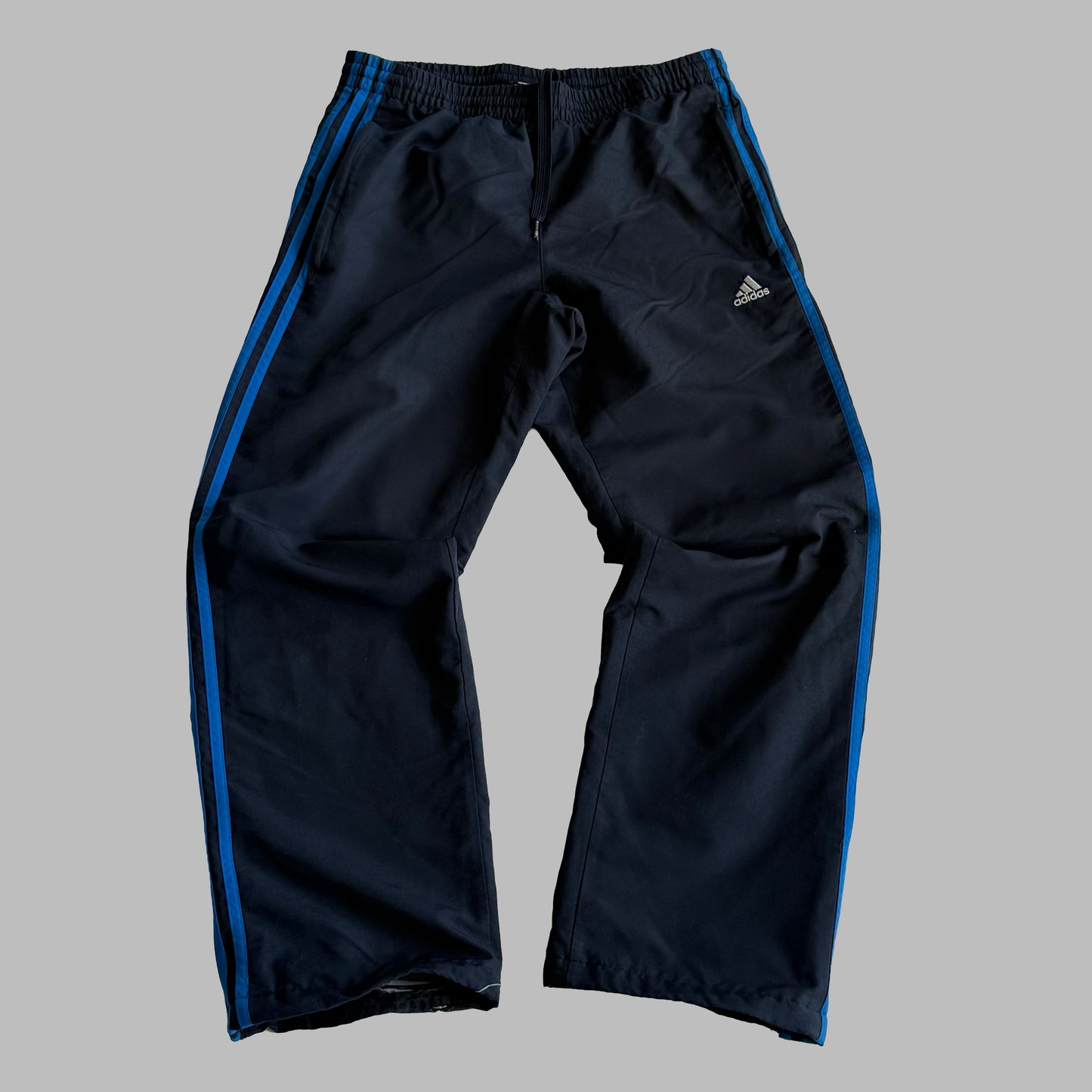 00s Adidas Wide Leg Track Pants - Small