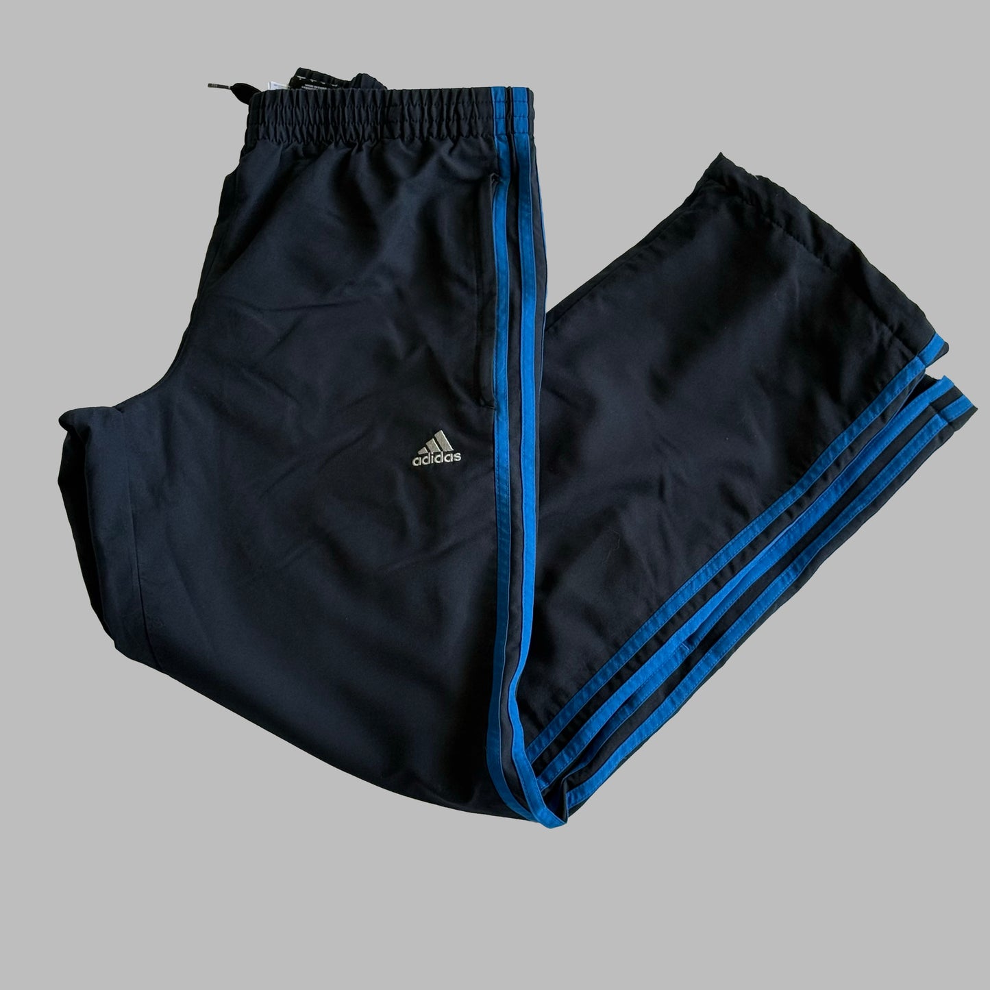 00s Adidas Wide Leg Track Pants - Small