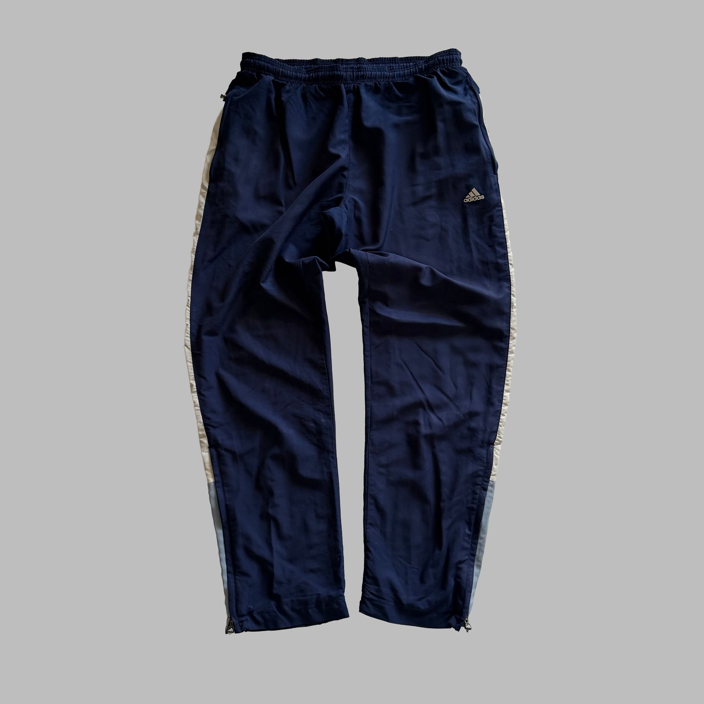 90s Adidas Wide Leg Striped Track Pants - S