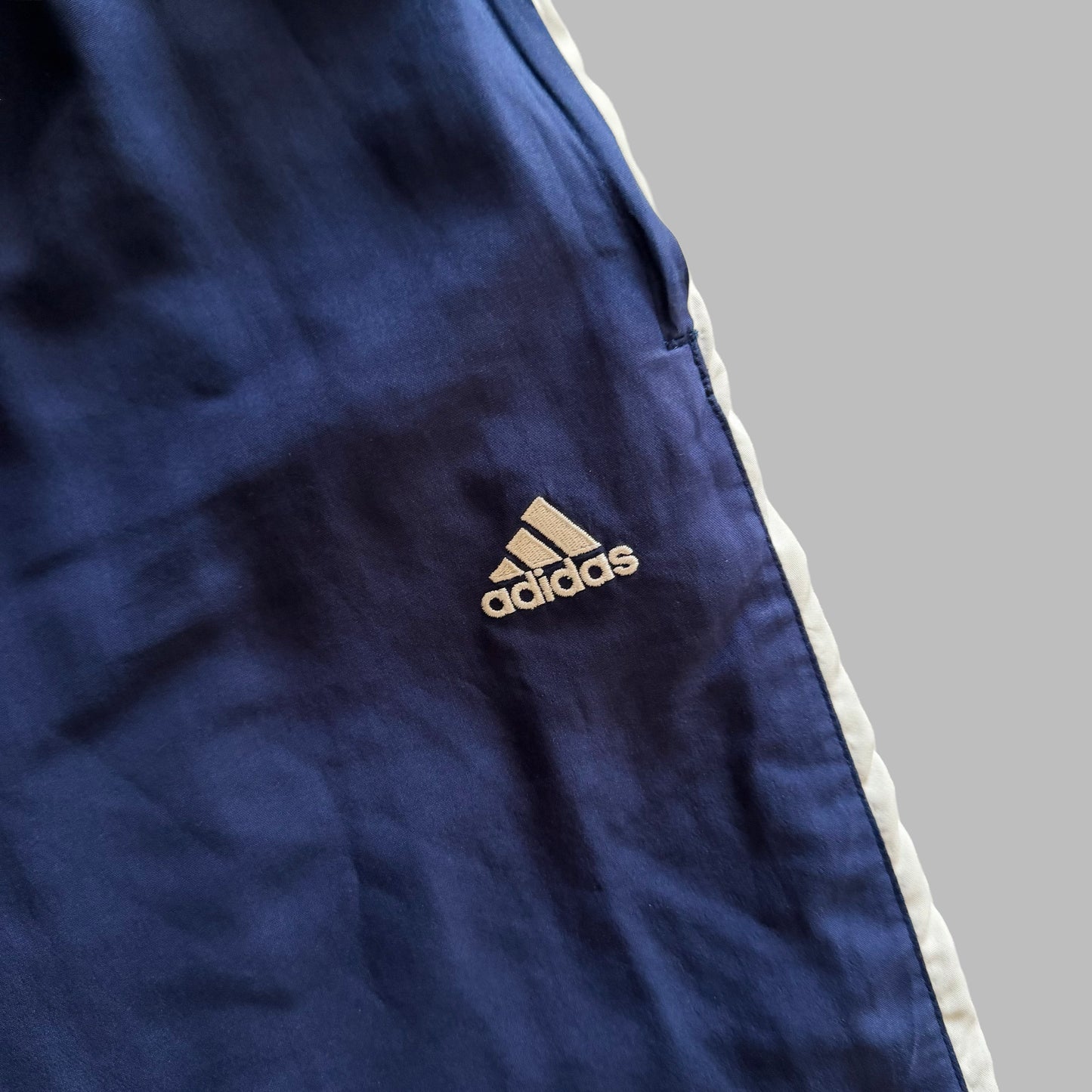 90s Adidas Wide Leg Striped Track Pants - S