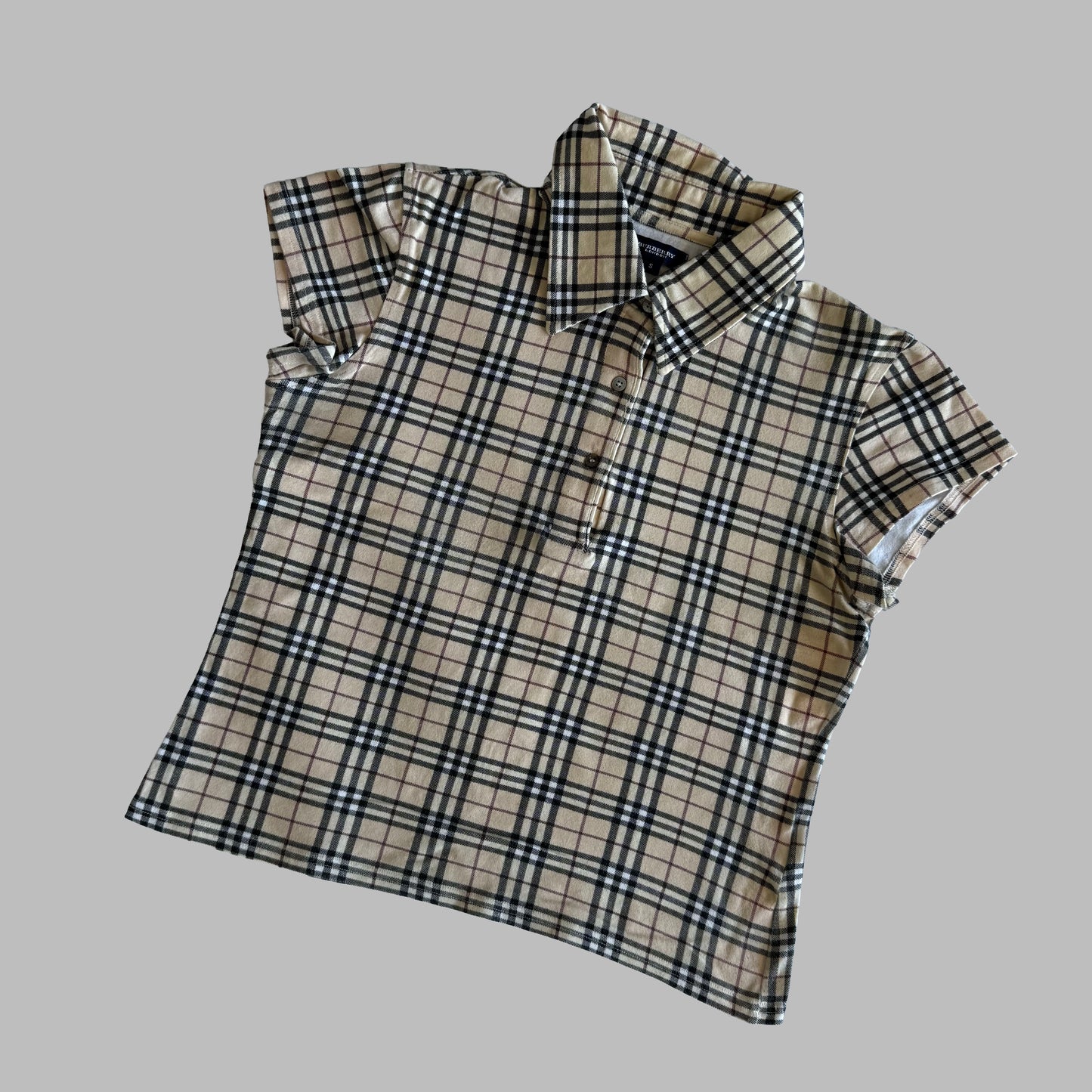 00s Burberry Polo Top - Small