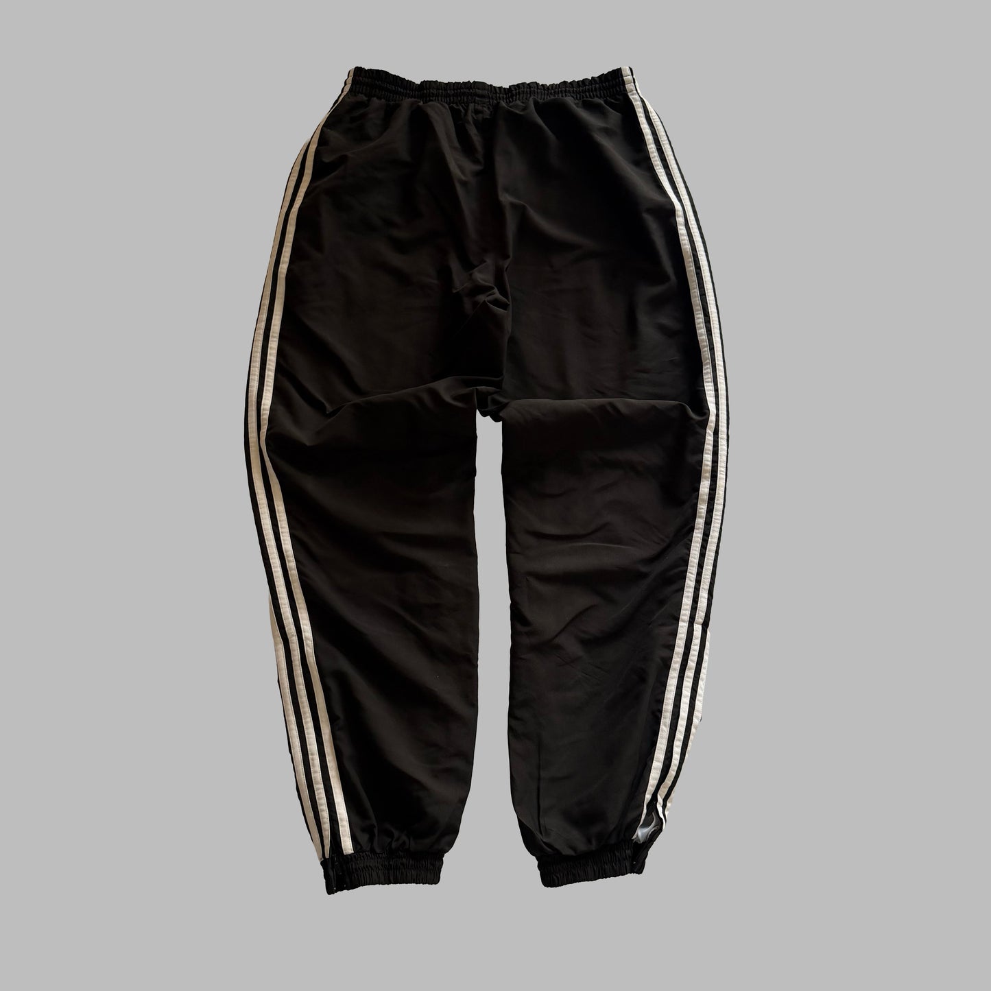 90s Adidas Three Striped Baggy Track Pants - L
