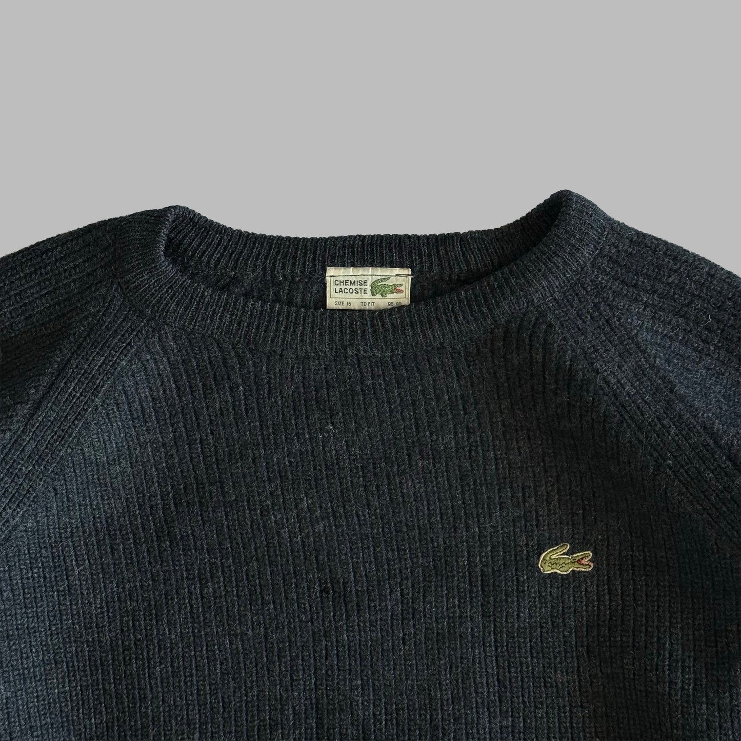 70s Lacoste Heavy Knit - Large