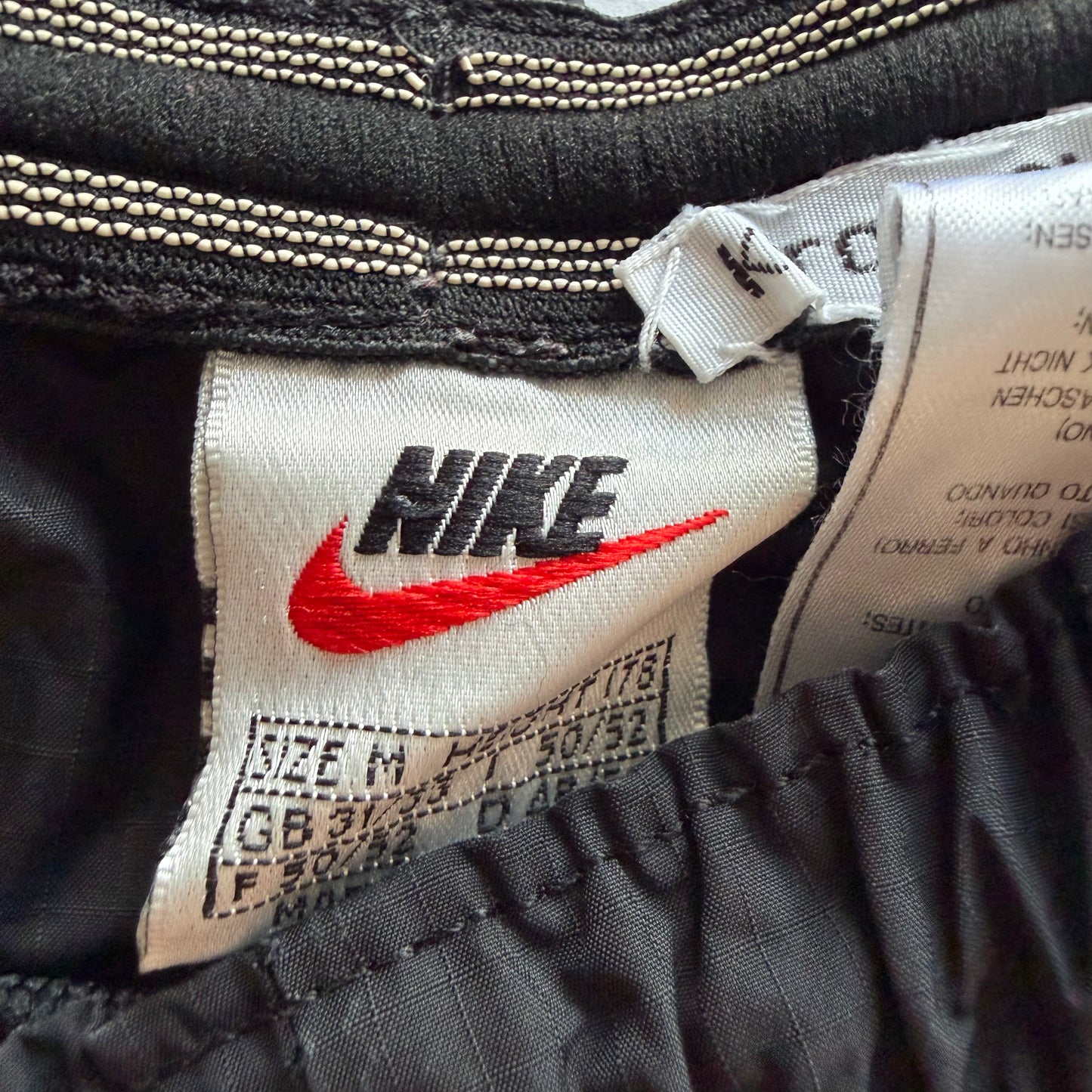 90s Nike Wide Leg Classic Track Pants - M