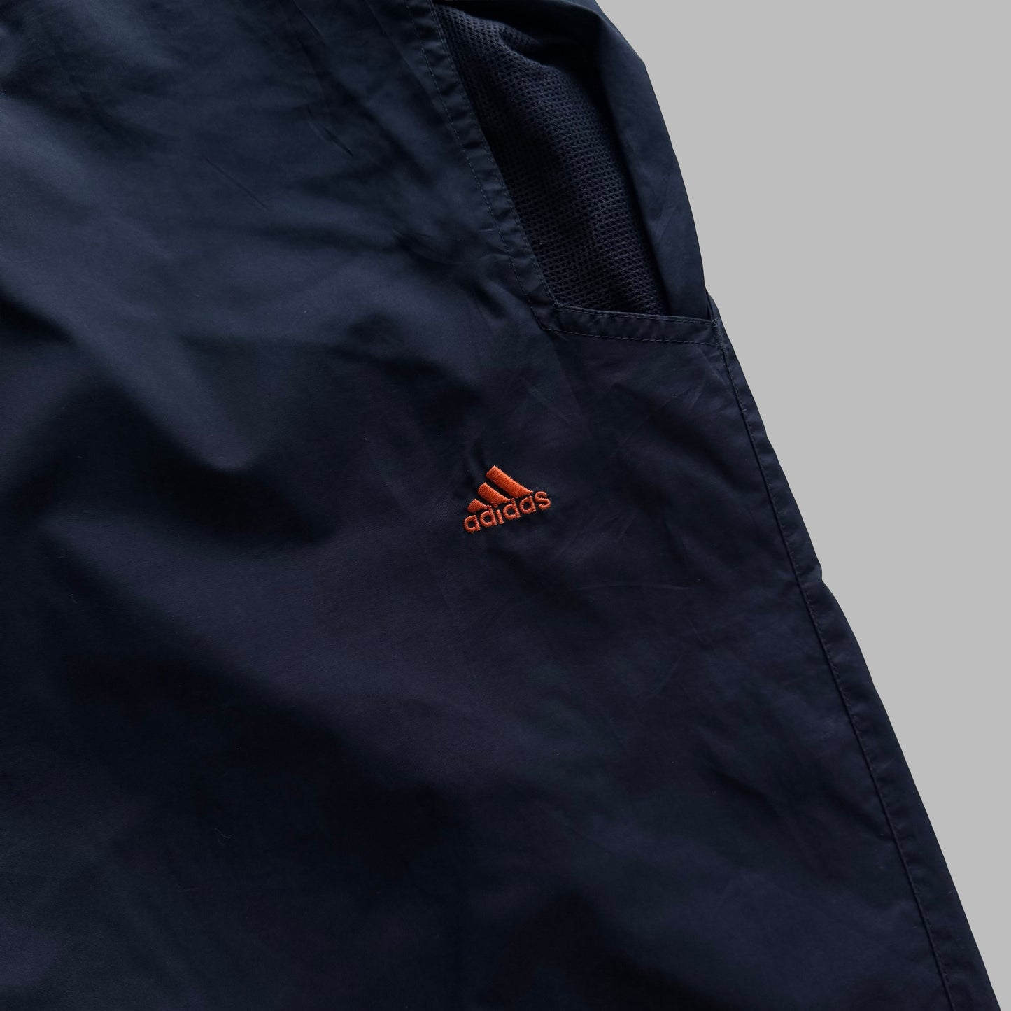 Y2K Adidas Three Striped Baggy Track Pants - XL