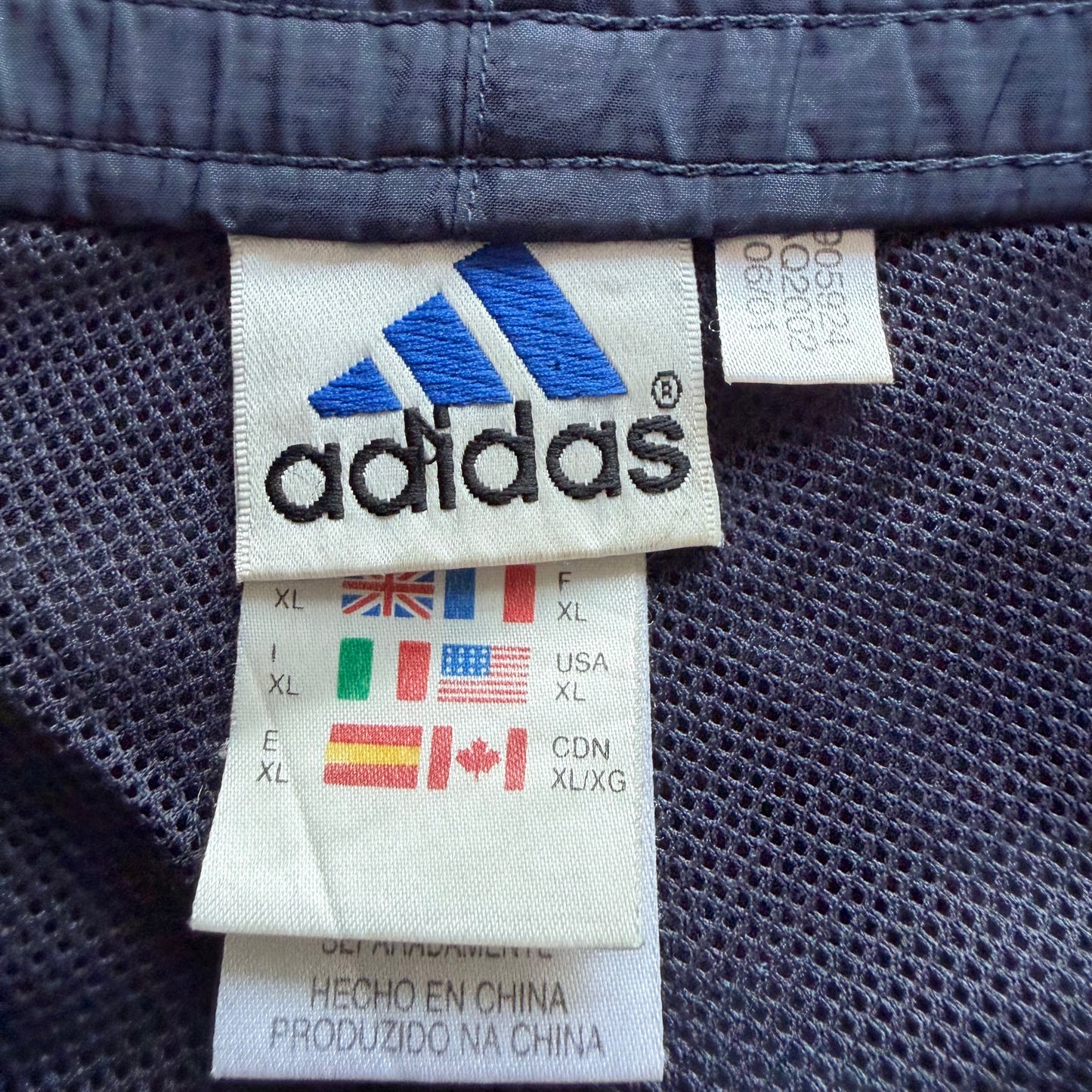 Y2K Adidas Three Striped Baggy Track Pants - XL