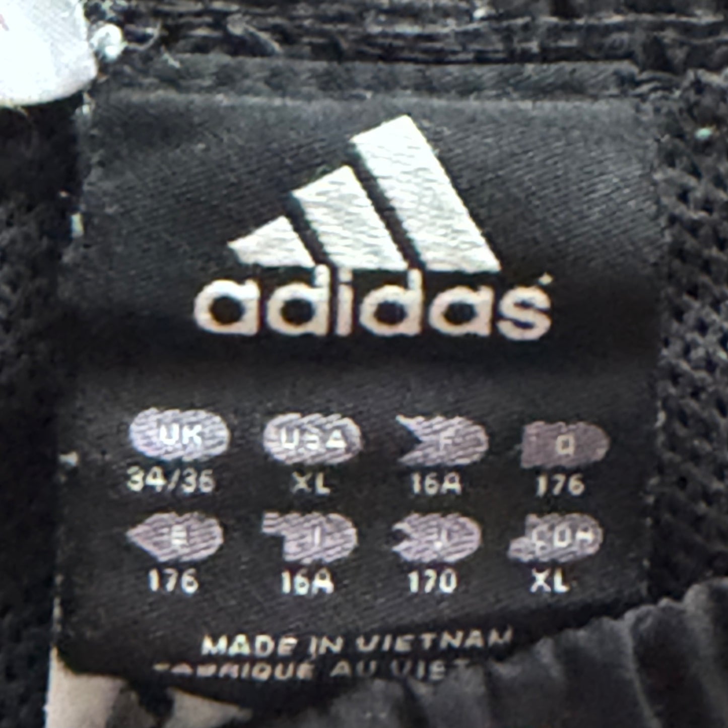 Y2K Adidas Three Striped Baggy Track Pants - M