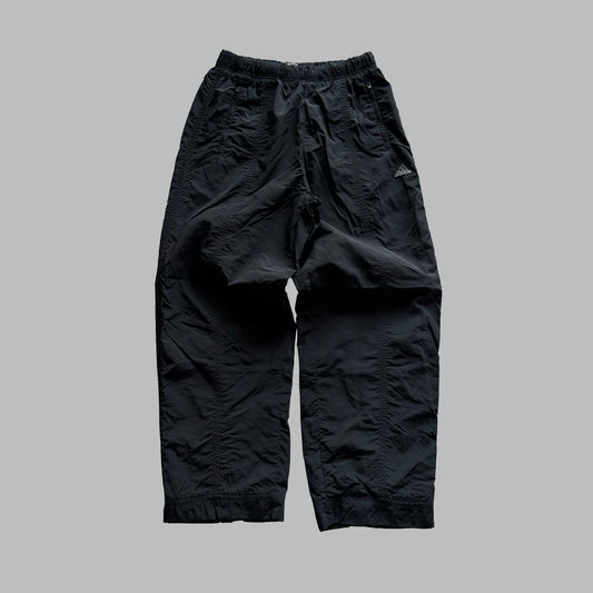 90s Adidas Minimal Wide Leg Track Pants - S