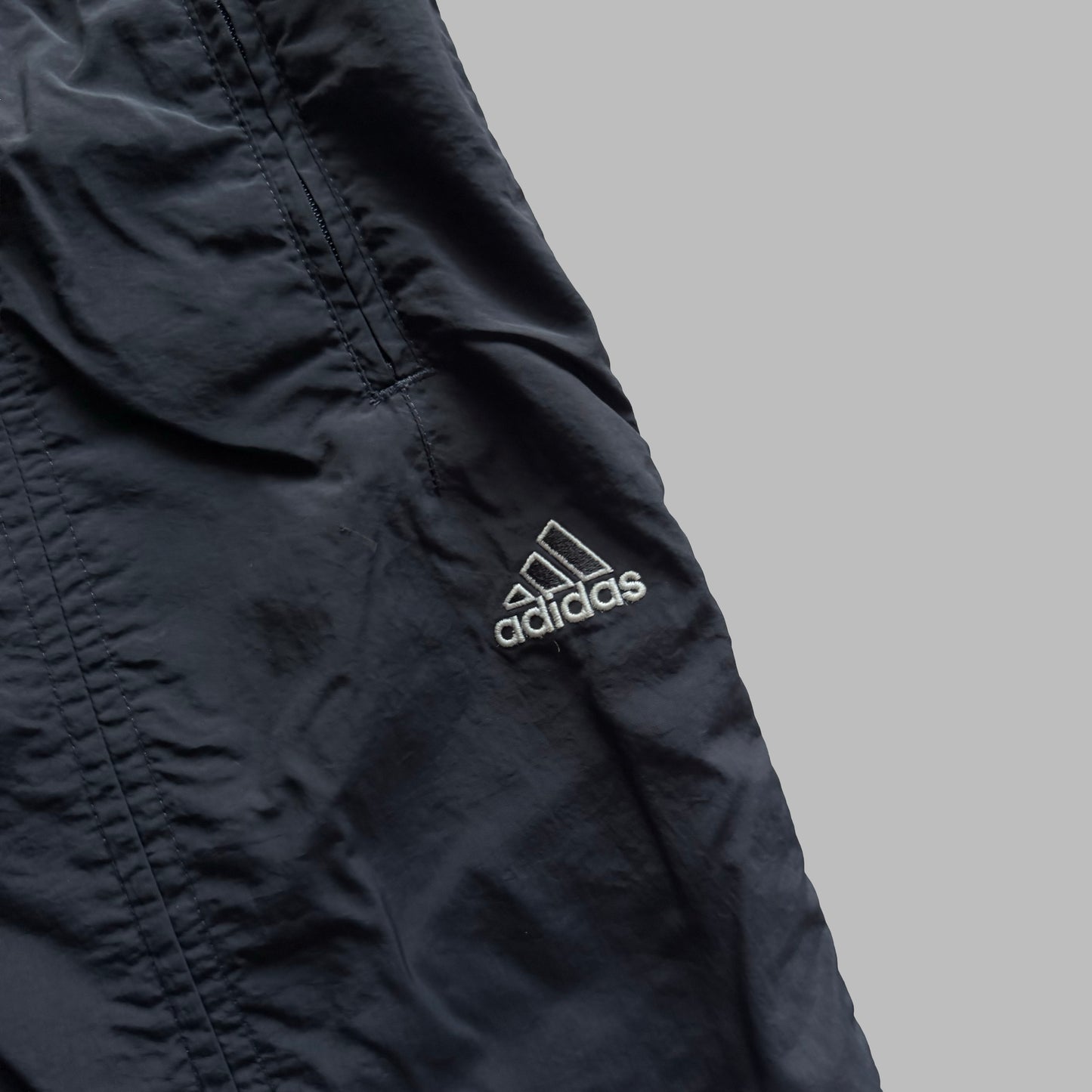 90s Adidas Minimal Wide Leg Track Pants - S