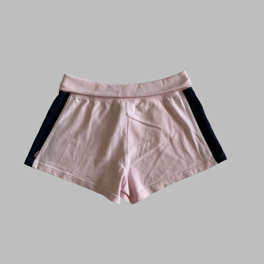Y2K Adidas Striped Fold Over Mini Shorts - M