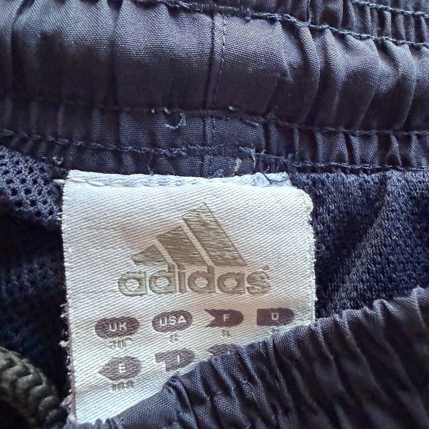 Y2K Adidas Three Stripe Baggy Track Pants - S