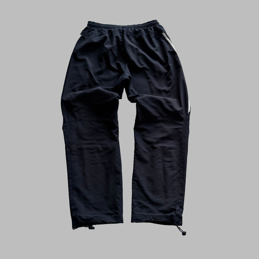 Y2K Adidas Three Stripe Baggy Track Pants - S