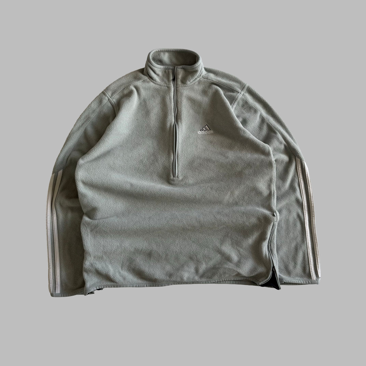 90s Adidas Three Stripe  Fleece - M