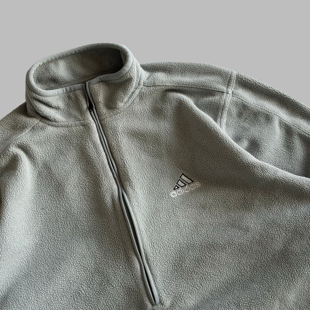 90s Adidas Three Stripe  Fleece - M