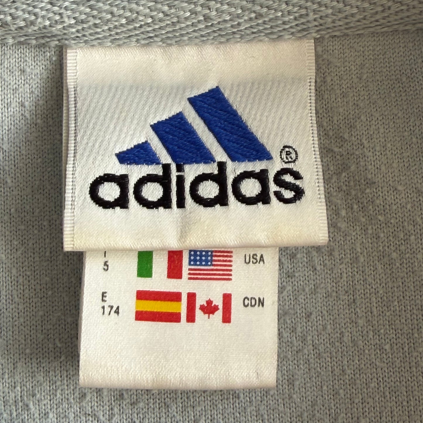 90s Adidas Three Stripe  Fleece - M
