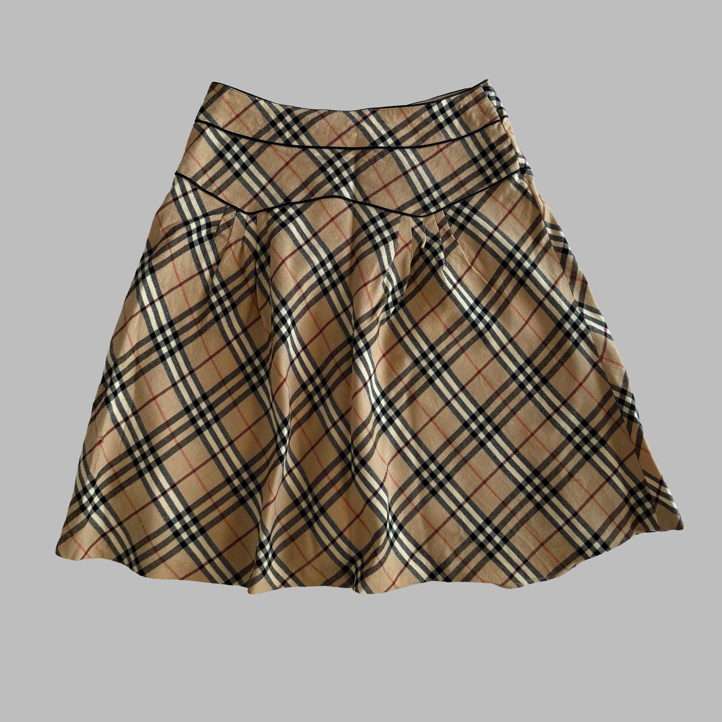 00s Burberry Midi Skirt - 28"