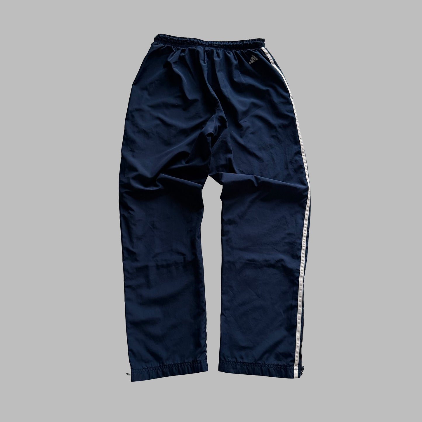 90s Adidas Baggy Three Stripe Track Pants - S