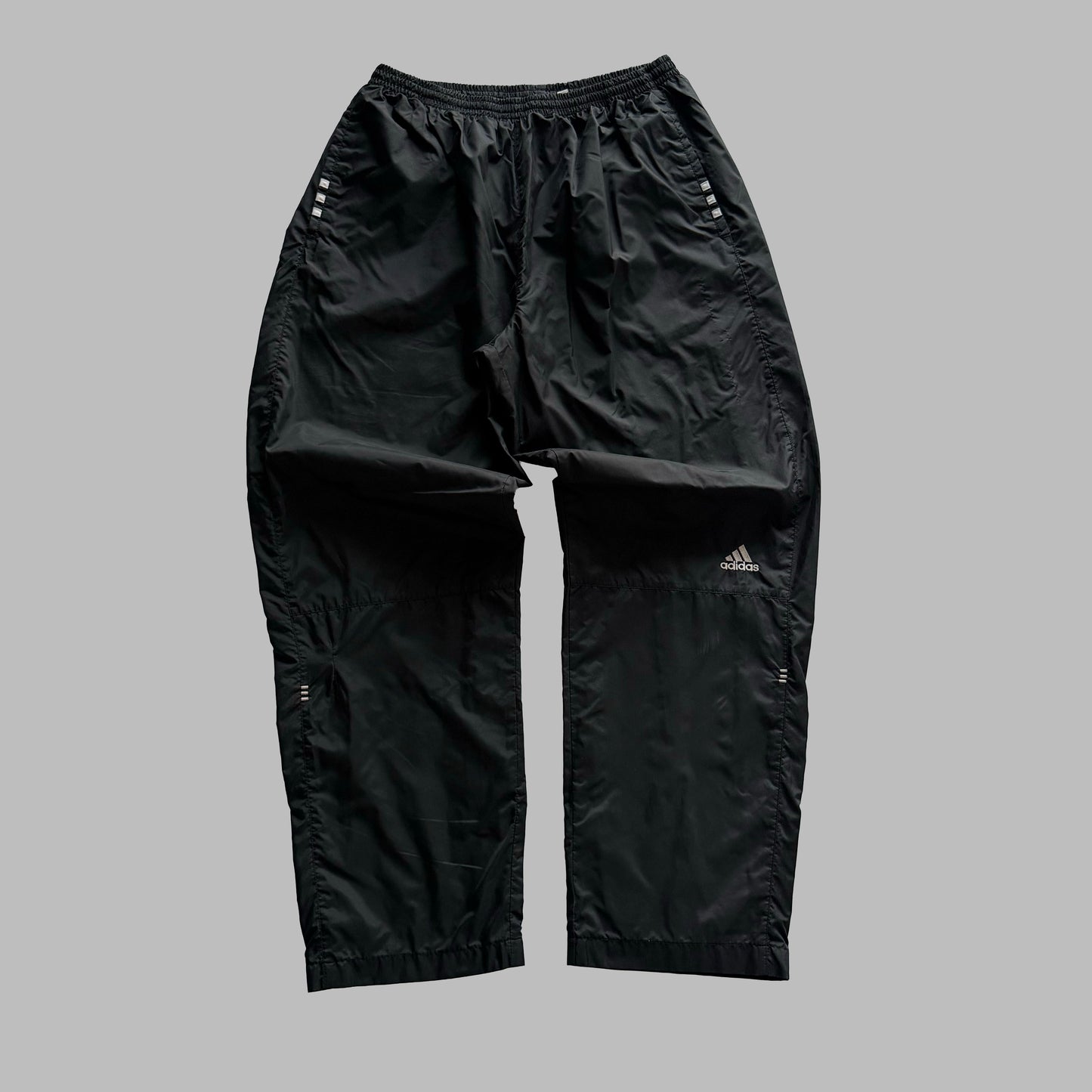 Y2K Adidas Lightweight Wide Leg Track Pants - L