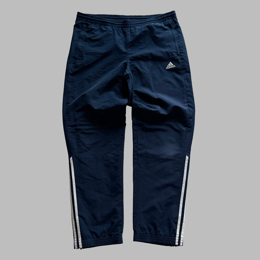 Y2K Adidas Wide Leg Classic Track Pants - L