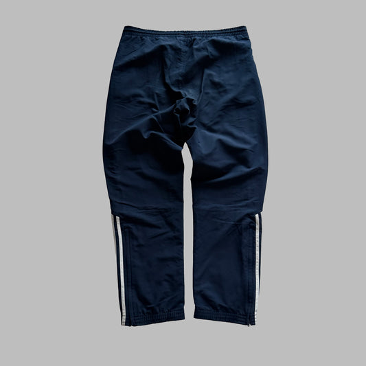 Y2K Adidas Wide Leg Classic Track Pants - L