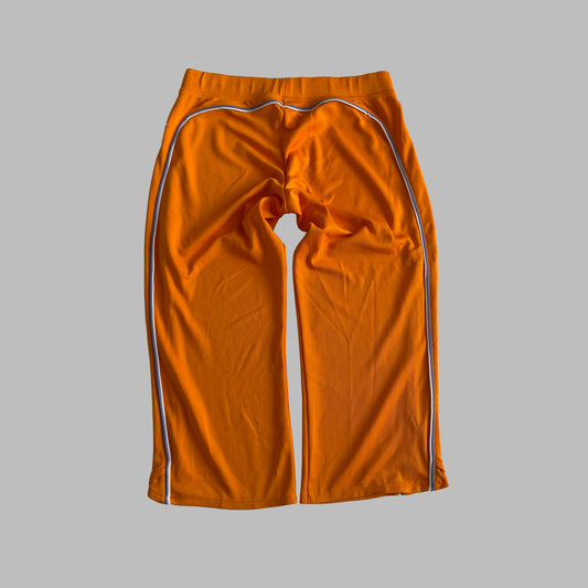 Y2K Nike Striped Wide Leg 3/4 Active Track Pants - M