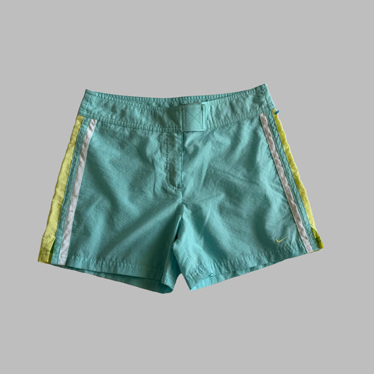 Y2K Nike Striped Mini Shorts - S
