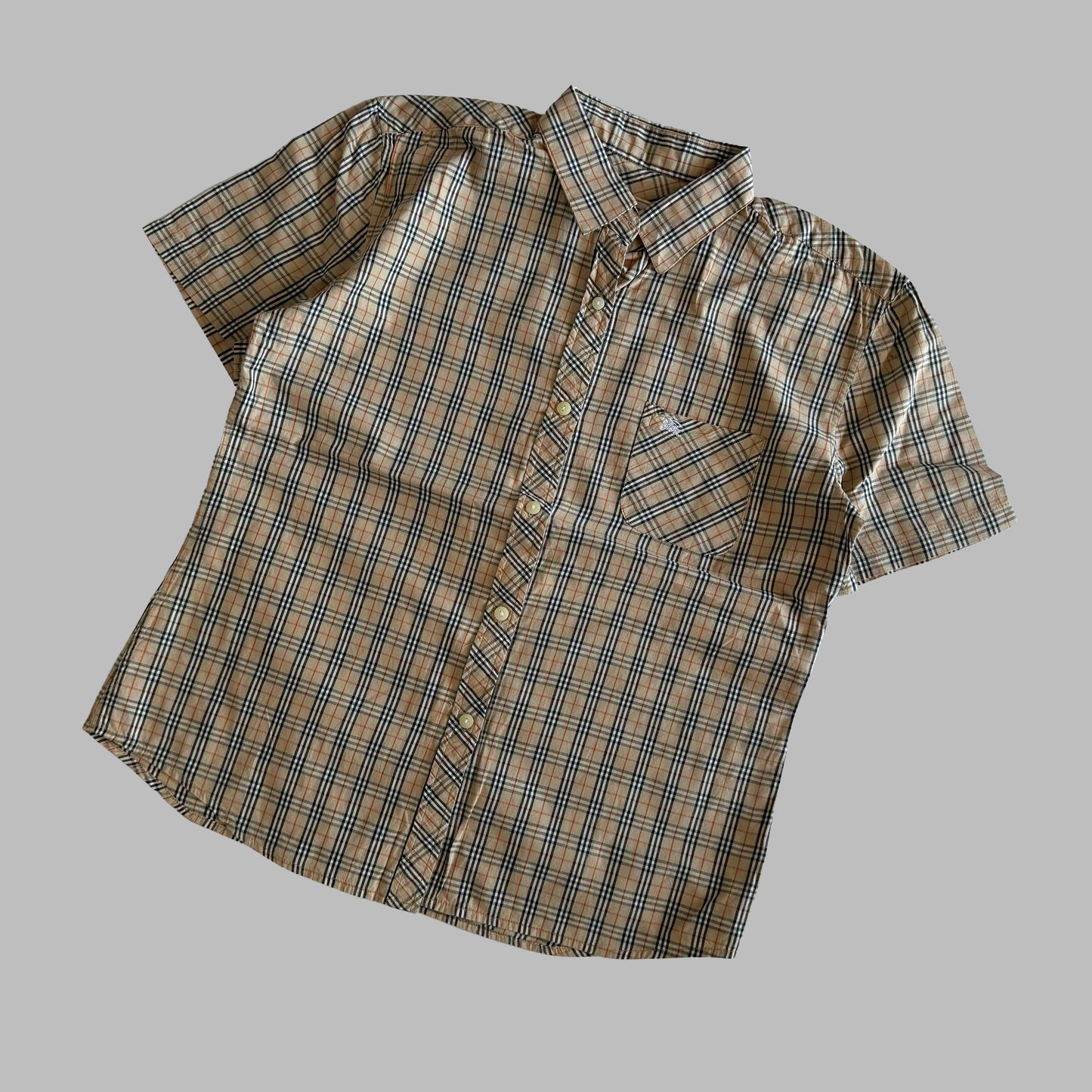 90 Burberry Button Up Shirt - Medium
