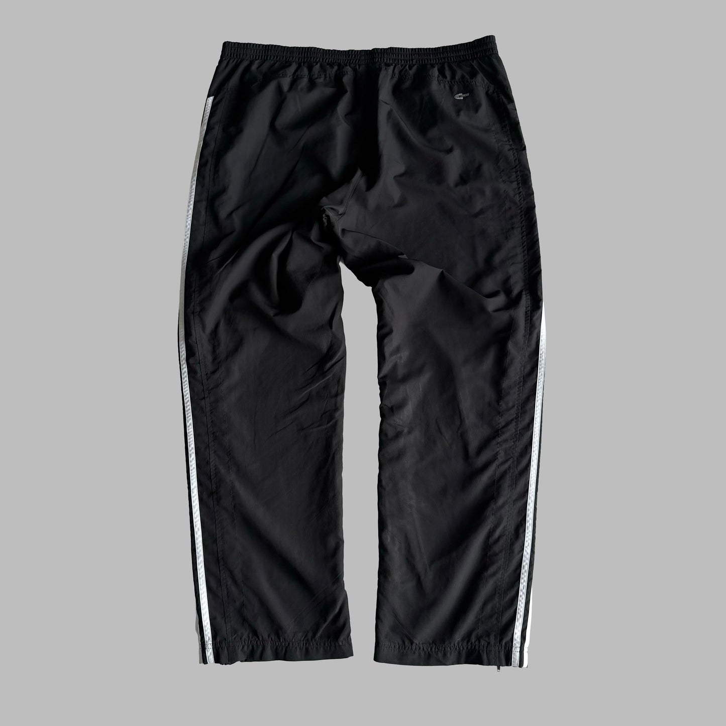 Y2K Adidas Three Striped Straight Leg Track Pants - XL